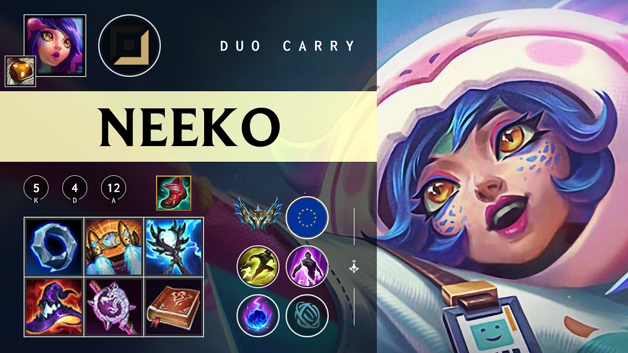 Neeko Carry vs Caitlyn - EUW Challenger Patch 26.04