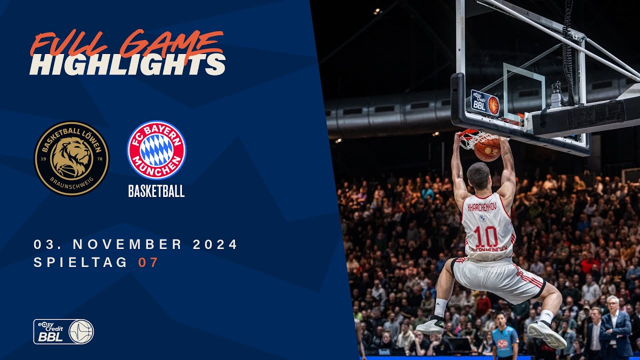 Basketball Löwen Braunschweig - FC Bayern München Basketball - Full Game Highlights - ST 07, 2024/25
