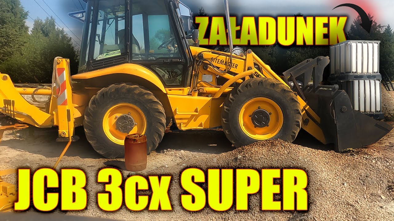 JCB 3 CX Super. Przygotowanie Koparko-Ładowarki i Załadunek Taty