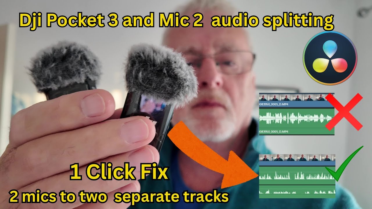 DJI Osmo Pocket 3 + Two DJI Mic 2: One-Click Solution for Separate Editable Tracks