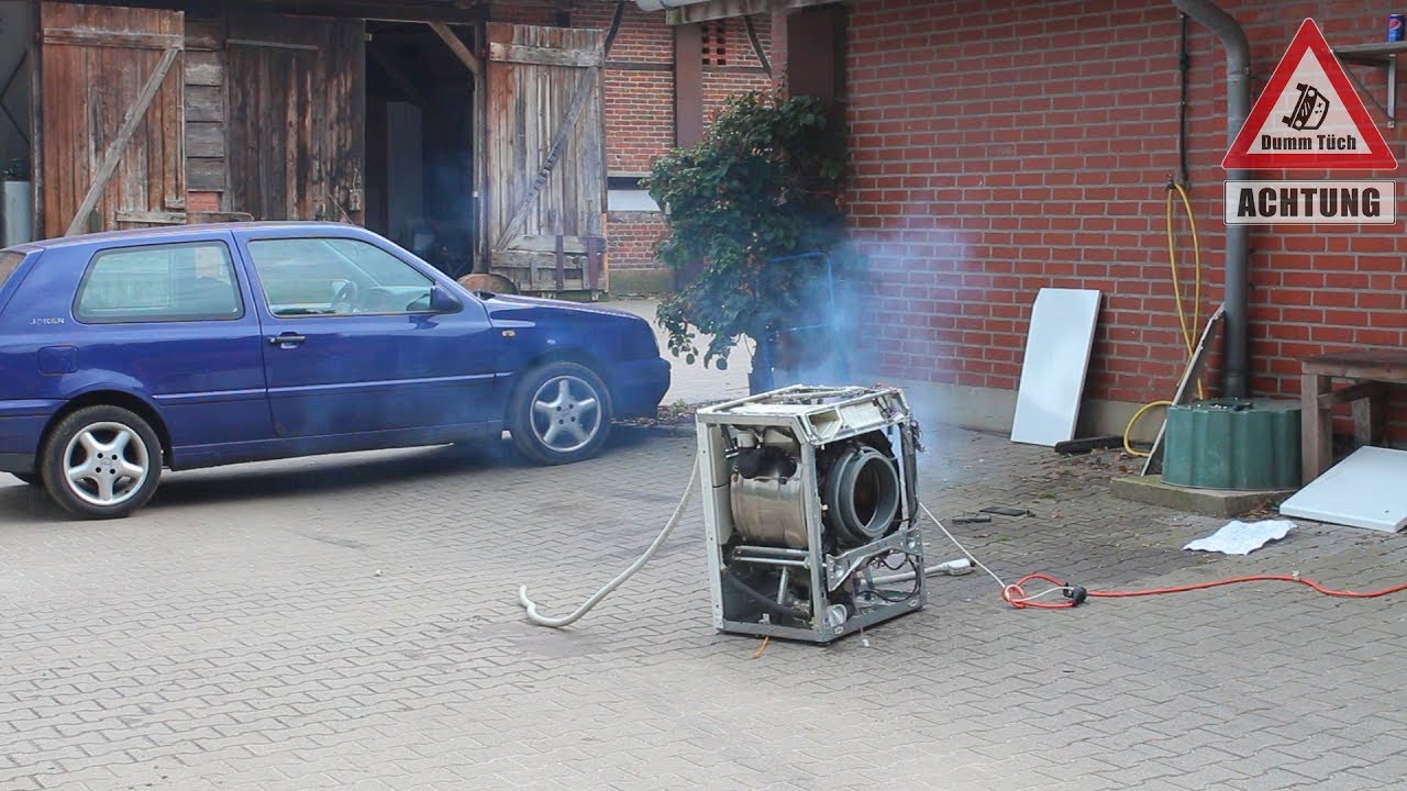 Ziegelstein waschen?  Waschmaschine schrotten | Dumm Tüch