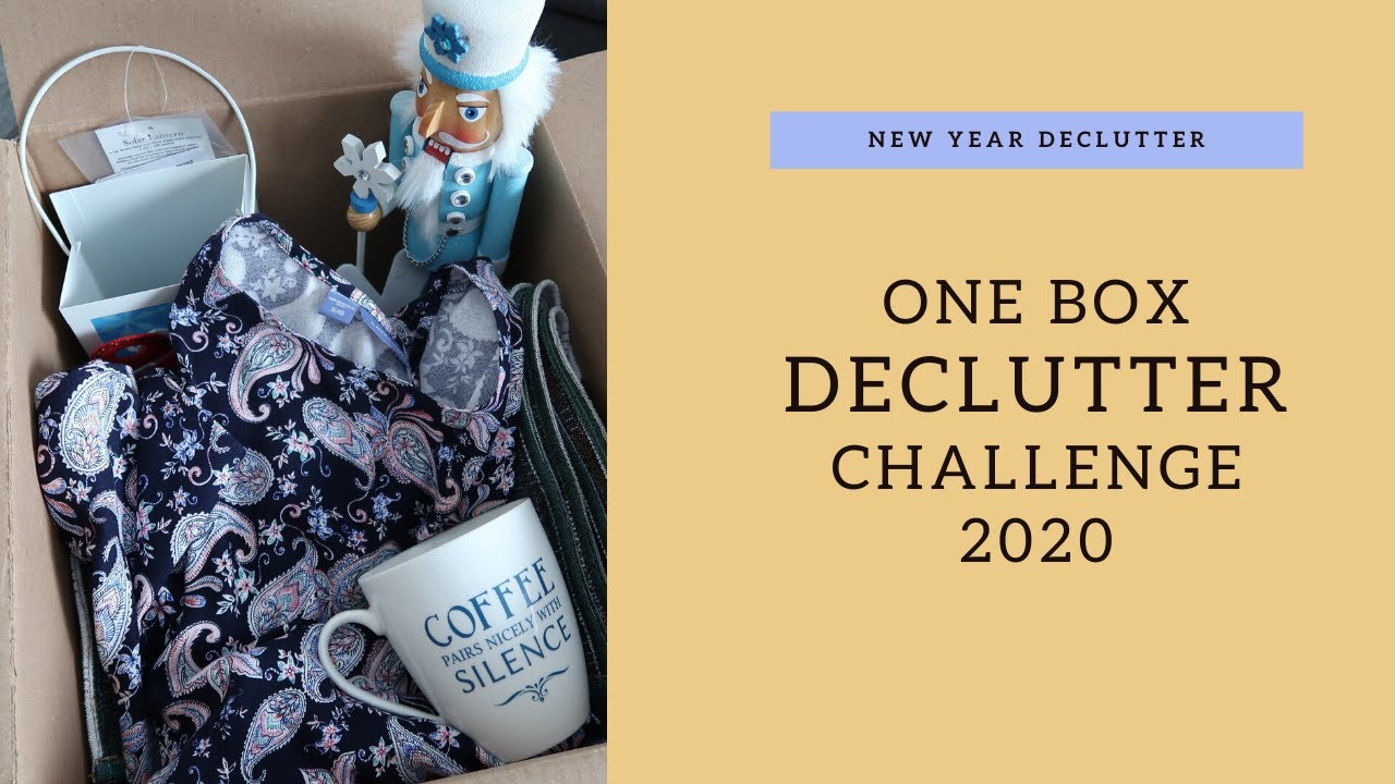 New Year One Box Declutter Challenge 2020 | Declutter With Me