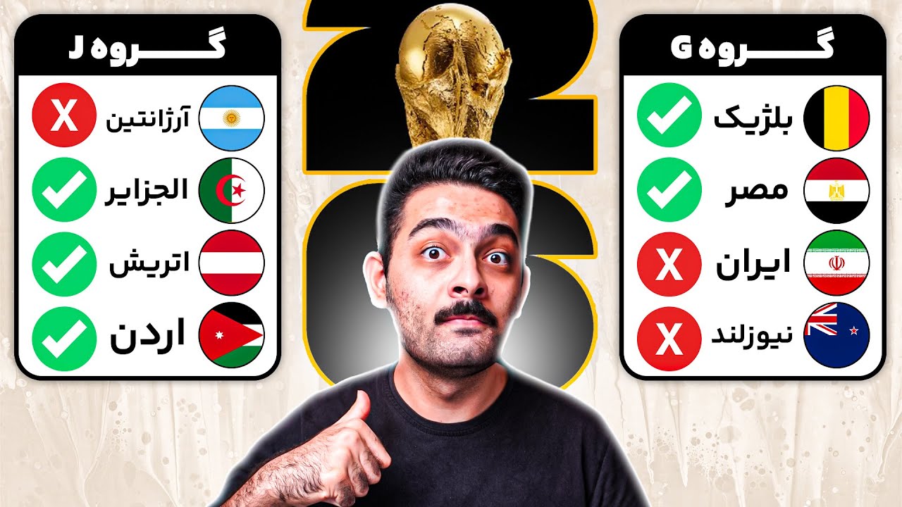 پیش بینی من از مرحله گروهی جام جهانی 2026!