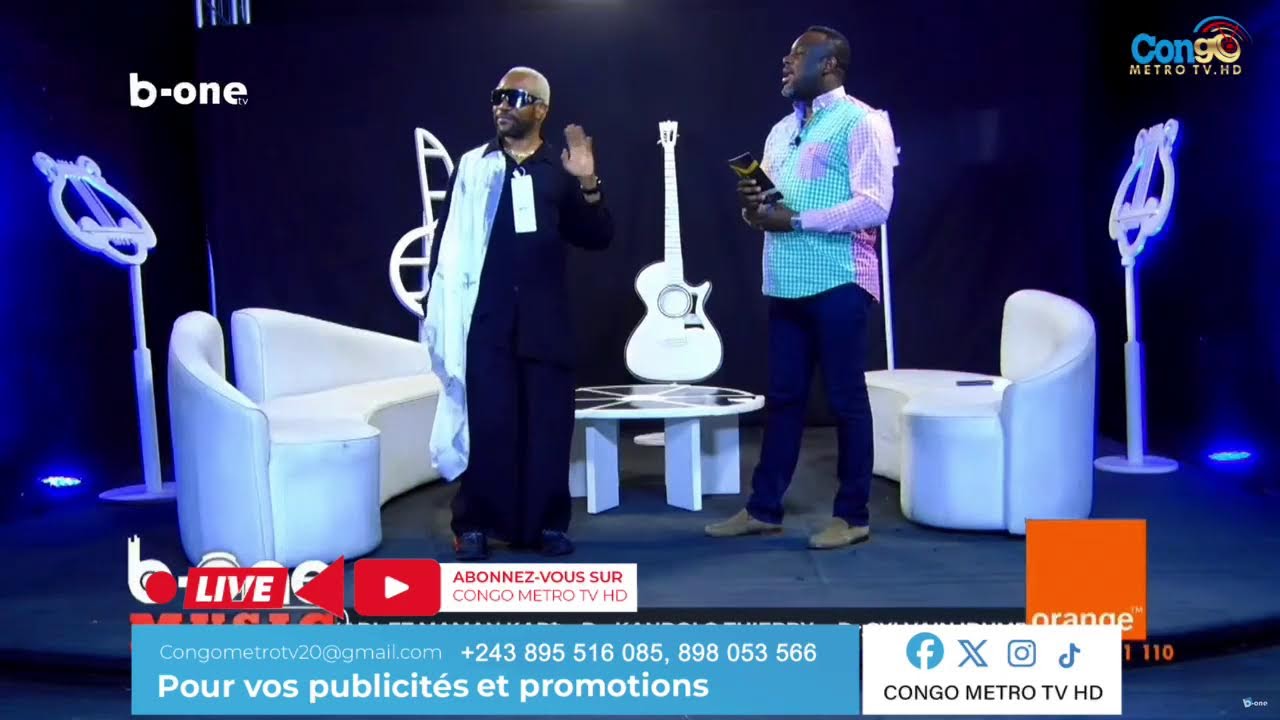 PAPY MBOMA RECOIT L’ARTISTE MANDA CHANTE DANS B-ONE MUSIC