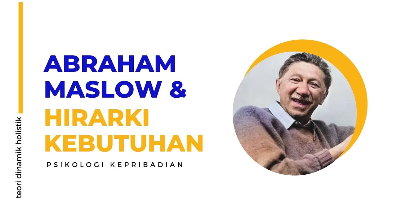 Hirarki Kebutuhan Abraham Maslow | Psikologi Kepribadian