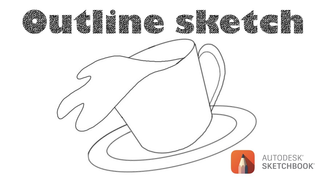 Sketch Outline Process using Autodesk Sketchbook | SpeedArt | Digital Illustration