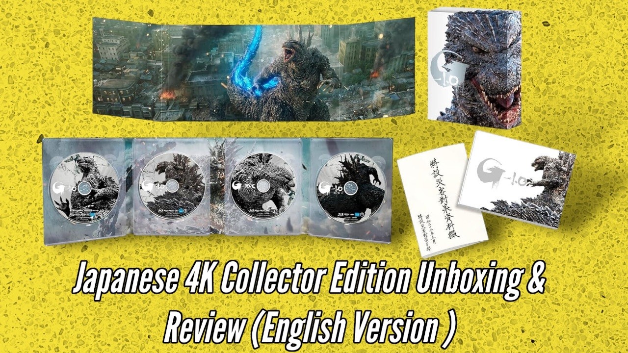 Godzilla Minus One 4K Japanese Collectors Edition Unboxing and Review English Subtitles Version