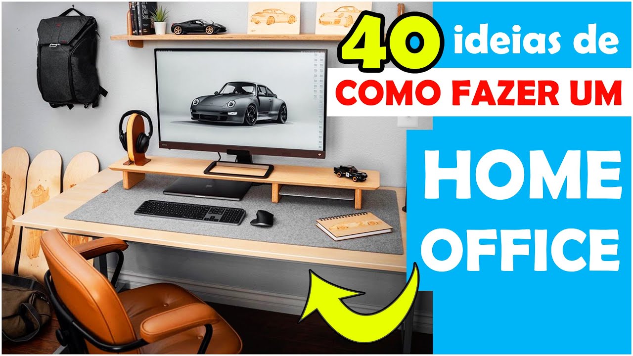40 IDEIAS de HOME OFFICE para ESPAÇOS PEQUENOS- cantinhos para TRABALHAR e ESTUDAR