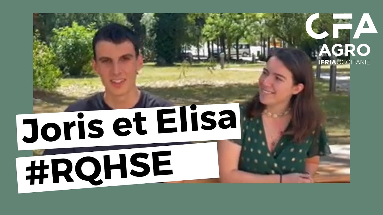 Joris & Élisa, apprentis RQHSE