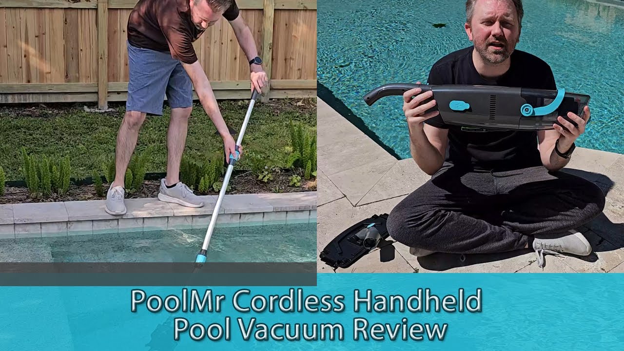 GREAT FOR WATER FOUNTAINS - PoolMr Cordless Handheld Pool Vacuum Review