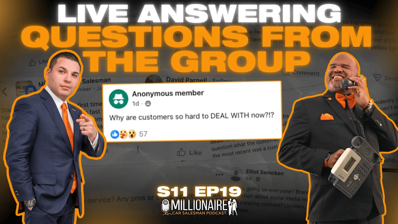 Asking the Millionaire Car Salesmen: Live Answers from the Facebook Group - MCS Podcast S11E19