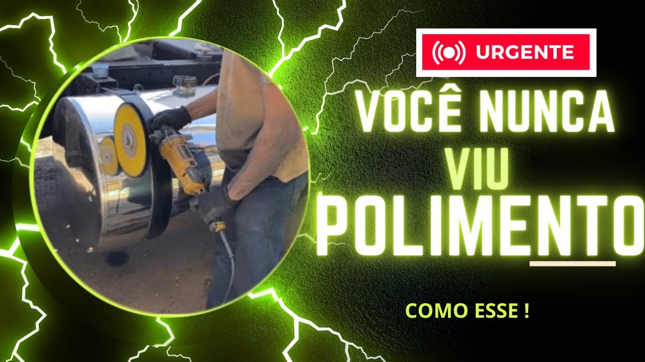 COMO POLIR TANQUE DE ALUMÍNIO COM PEDRA AZUL USANDO A POLITRIZ !