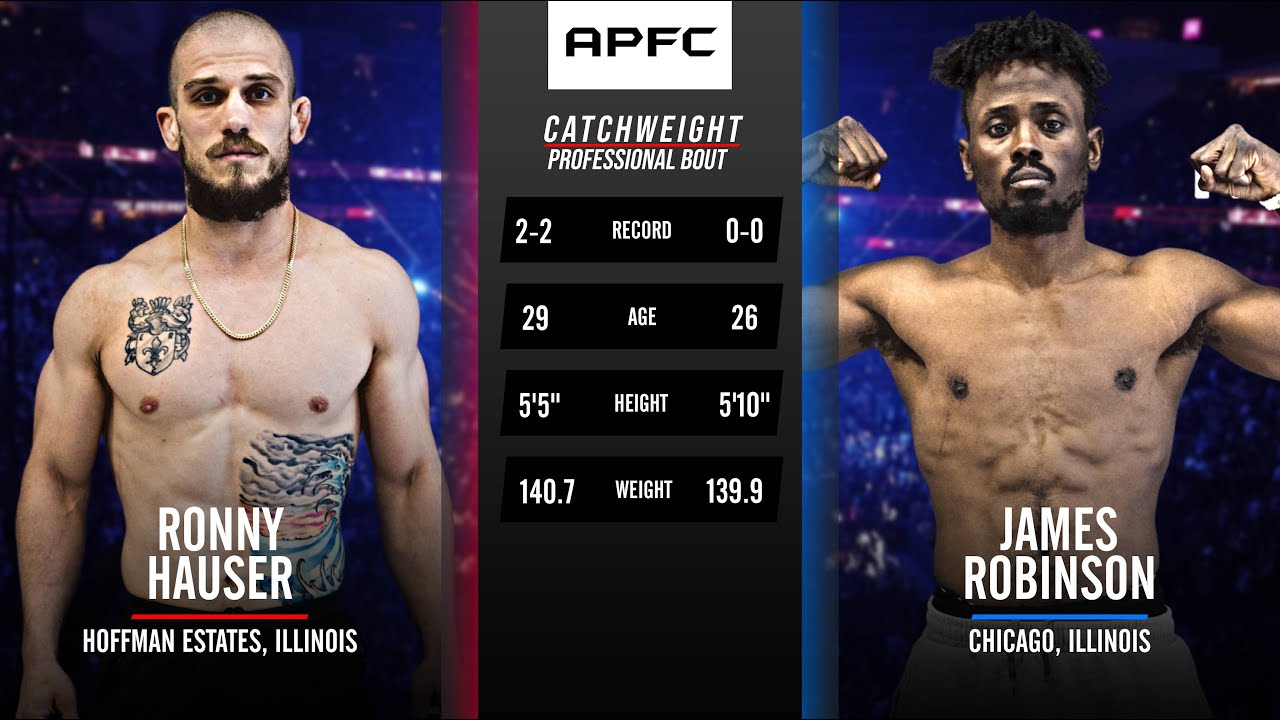 APFC 4: RONNY HAUSER vs JAMES ROBINSON | #MMA #FULLFIGHT