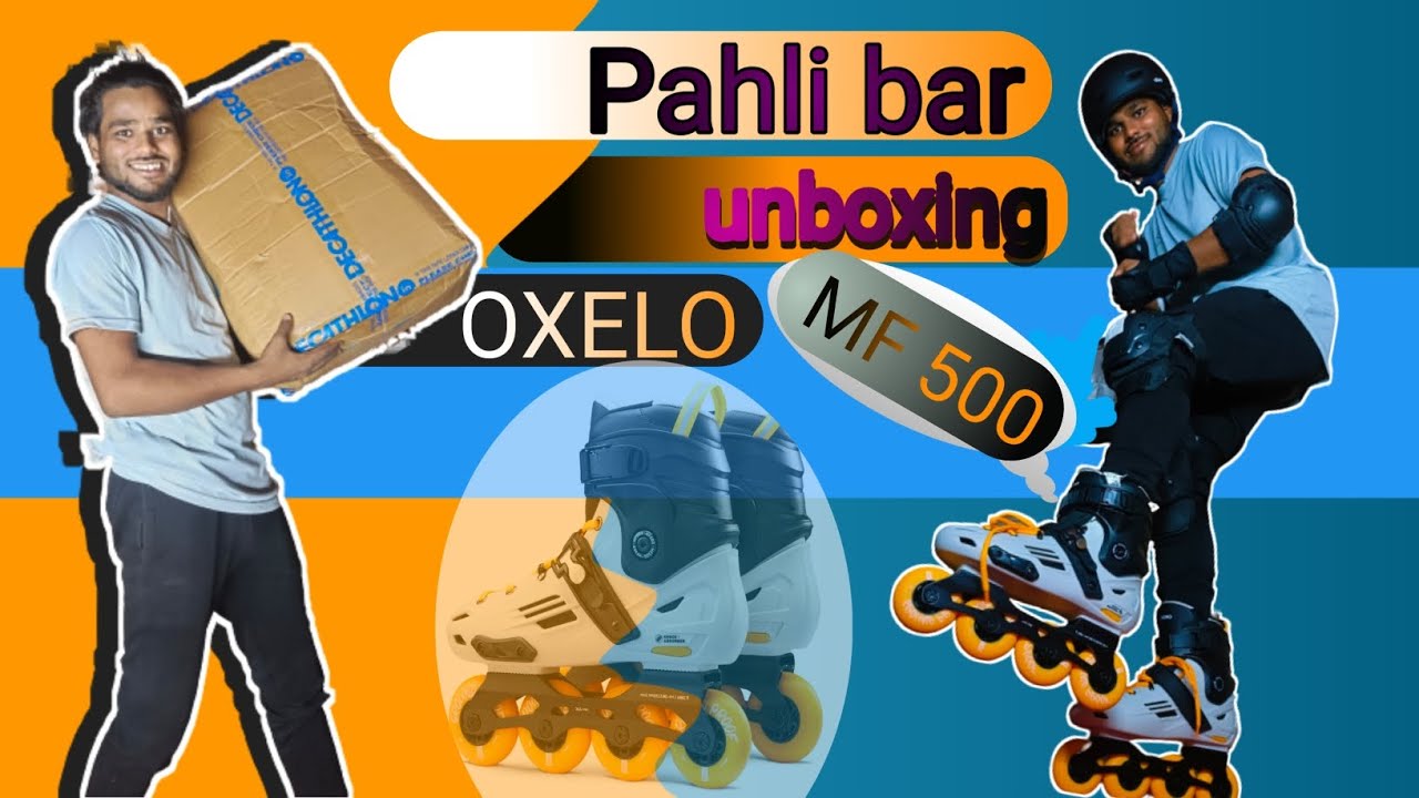 pahli bar unboxing oxelo MF 500 🥰🔥 Skating shoes || #kisanskater #oxelo  #mf500  #skater