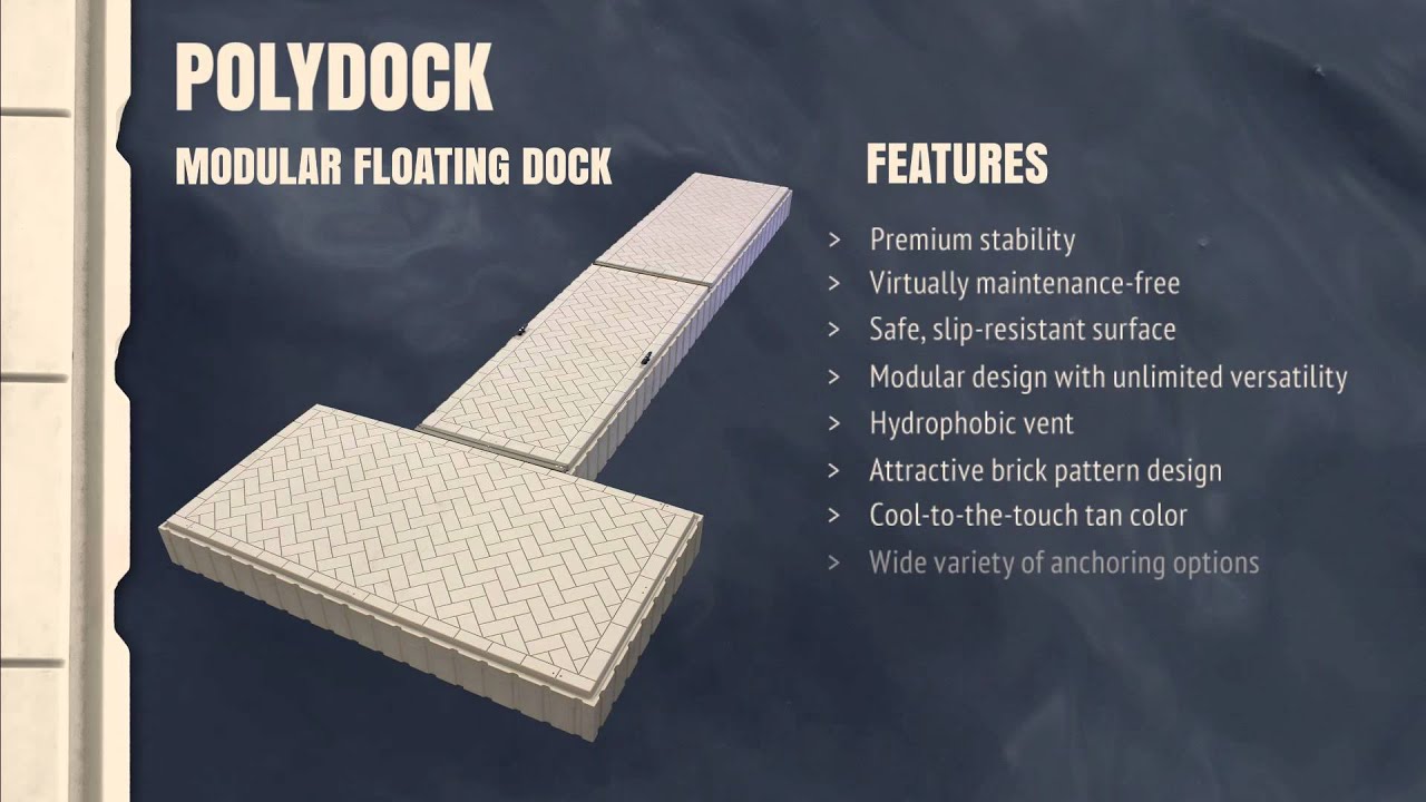 PolyDock Plastic, Modular Floating Dock System