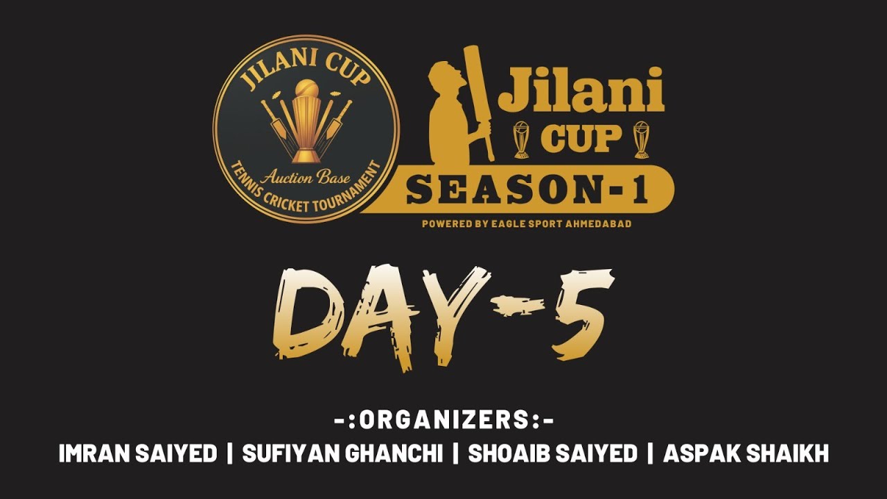 DAY 5 || JILANI CUP TENNIS CRICKET TOURNAMENT || 📽️ live broadcast by  A ONE CRICKET