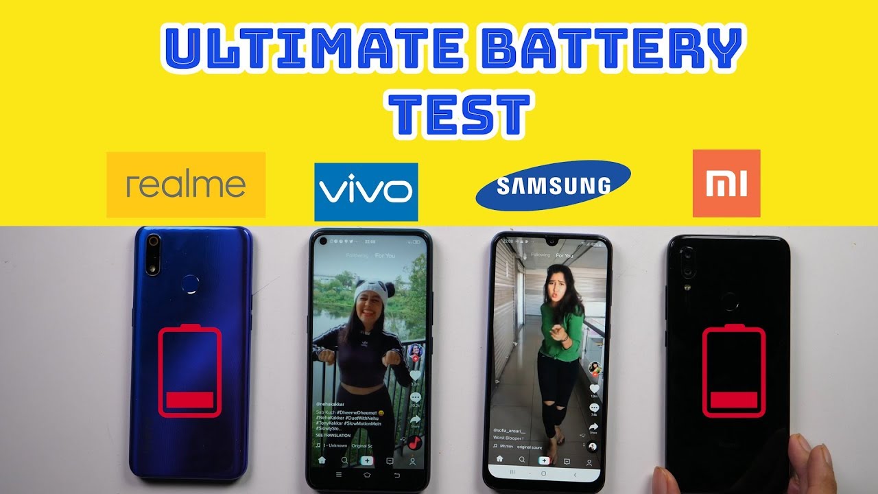 Vivo Z1Pro vs Samsung M30 vs Realme 3 Pro, Redmi Note 7 Pro: Battery Drain Test | Charging Test