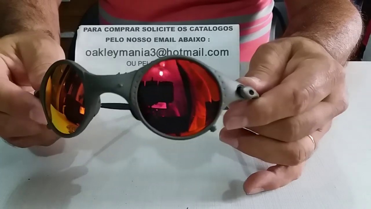 Oculos Oakley Mars Xmetal lente Vermelha Red  Polarizada
