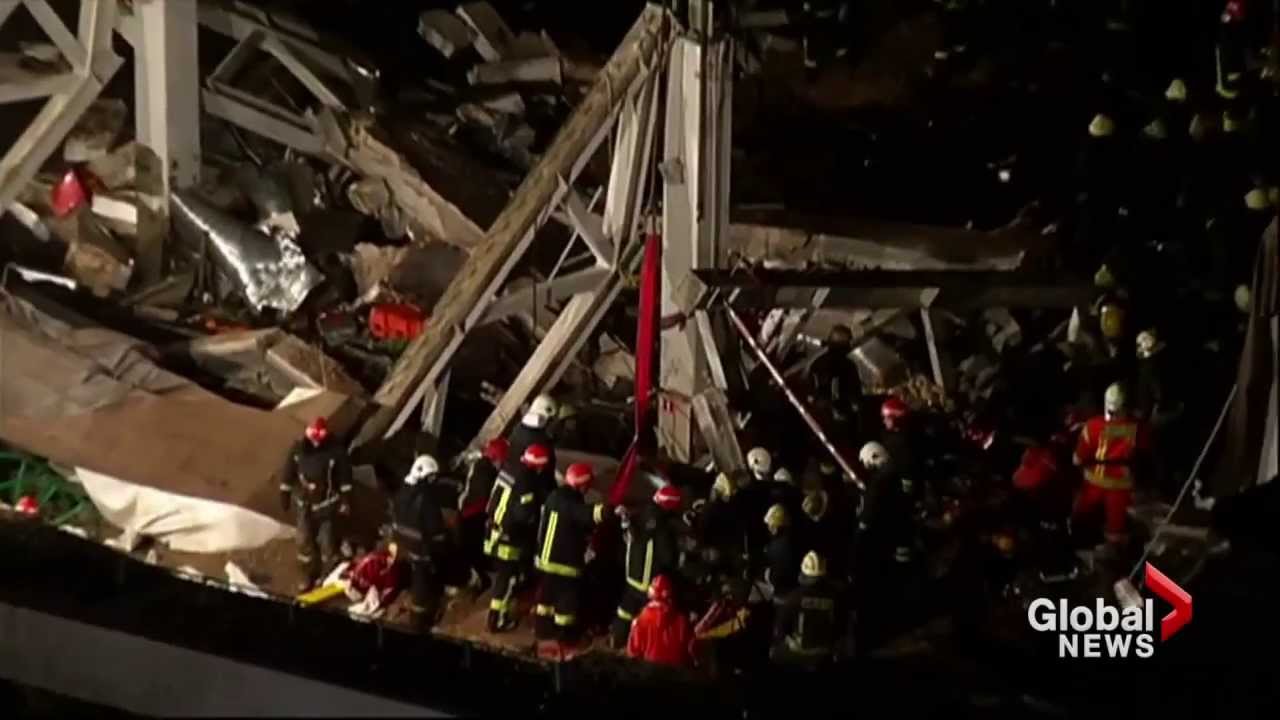 Latvia roof collapse kills dozens of shoppers