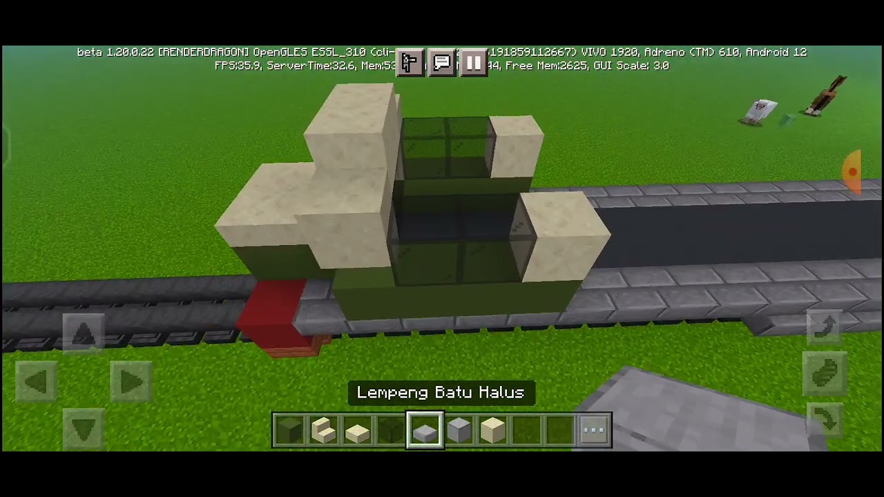 tutorial cara membuat lokomotif cc 201 vintage di minecraft