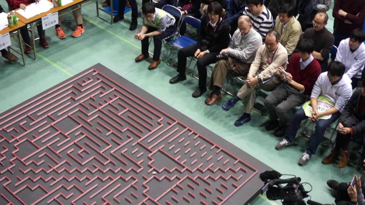 2016 All Japan micromouse contest-Halfsize mouse Fantom Searching