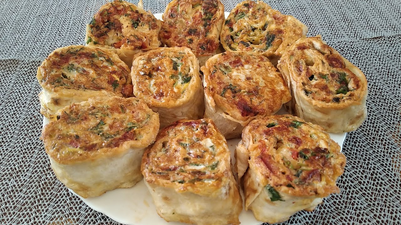 Lavaşdan Dadli Doyumlu Qəlyanalti Resepti.Закуска из лаваша.