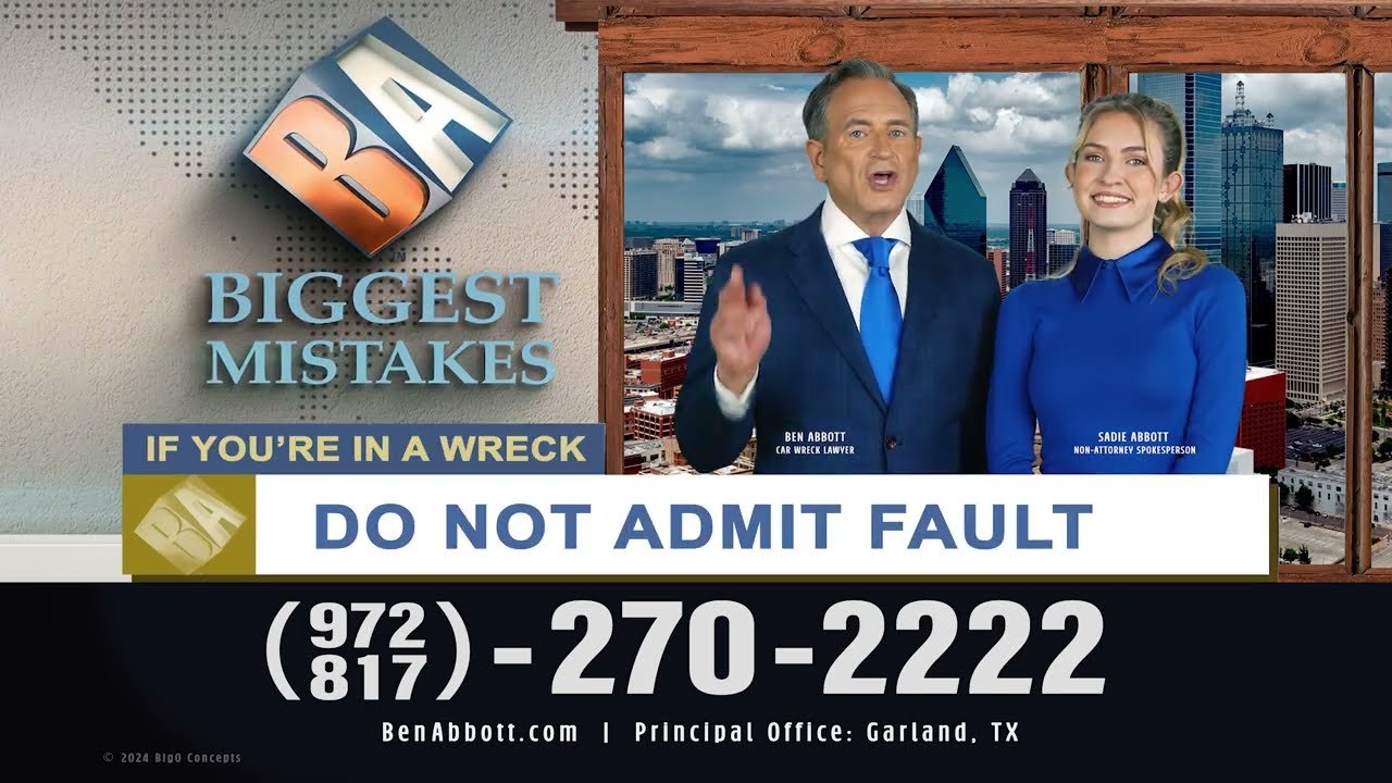 Ben Abbott Car Wreck Lawyer - Don't Admit Fault 41r