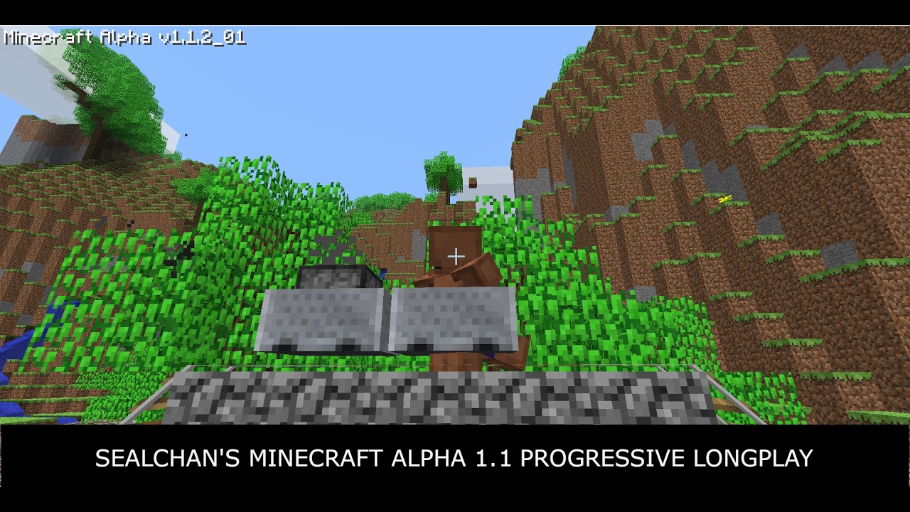 Minecraft Alpha v1.1 Longplay - E345 (R21) - Building the Scenic Railway & First Minecart Ride