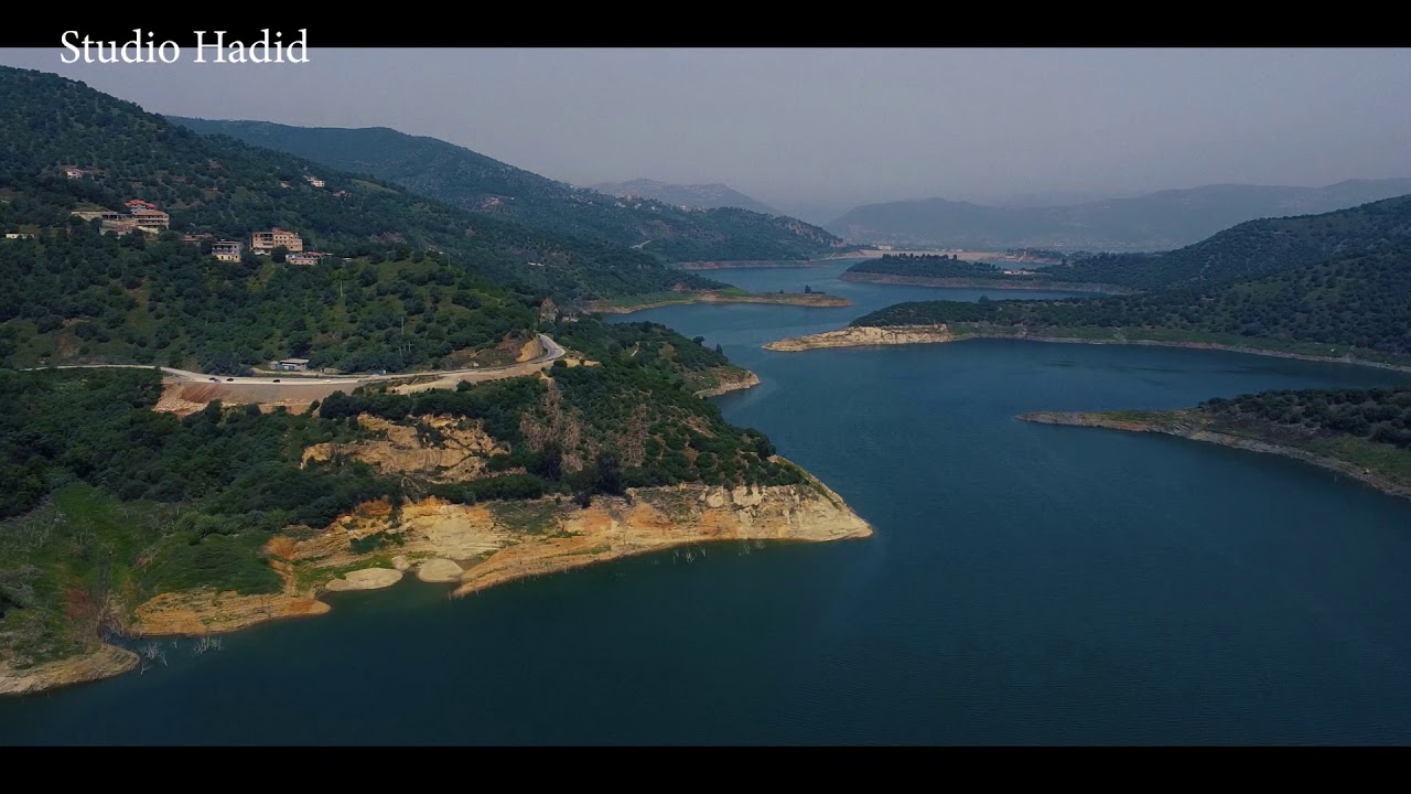 Barrage de Taksebt vue du ciel
