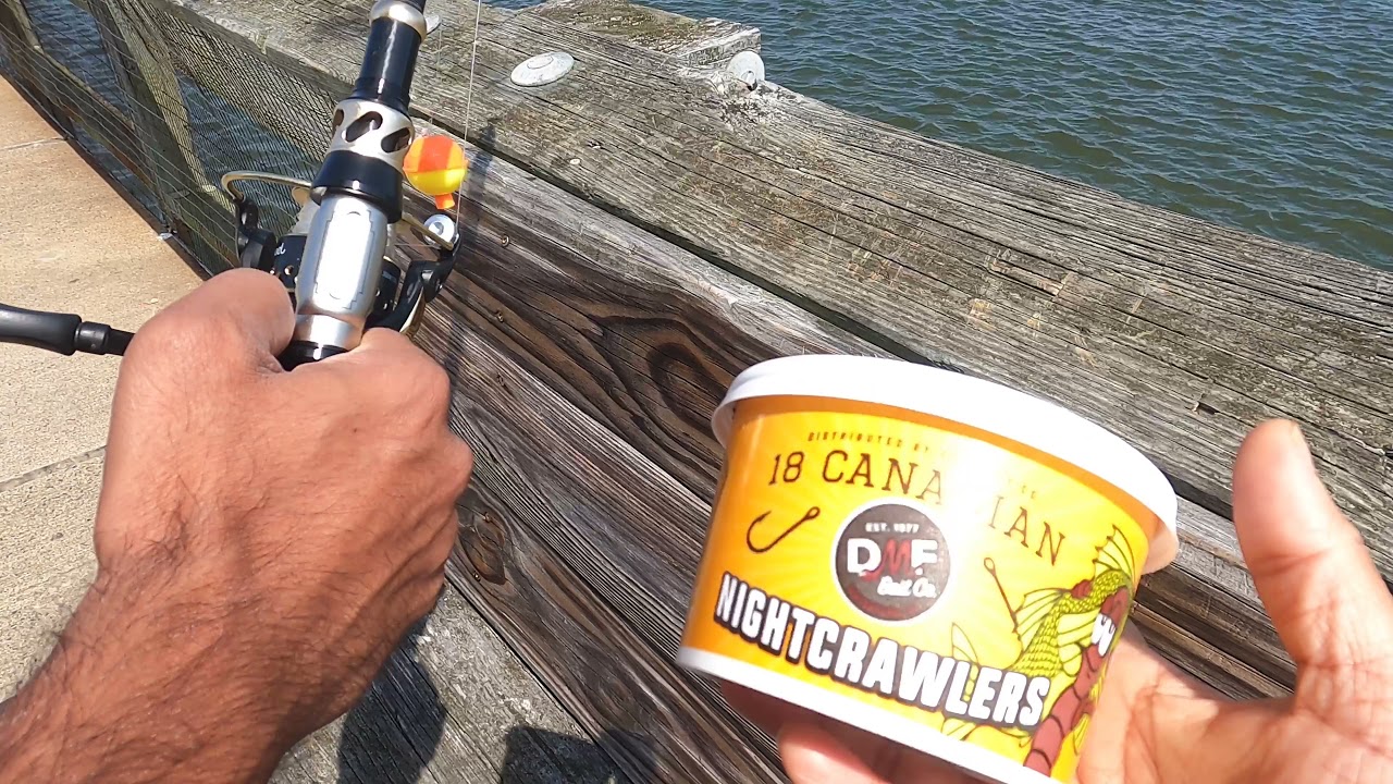 Fishing at Matapeake fishing pier