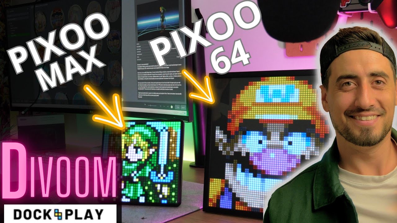CADRES DIVOOM en pixel art, je vous compare deux cadres ! le 64 et le MAX !