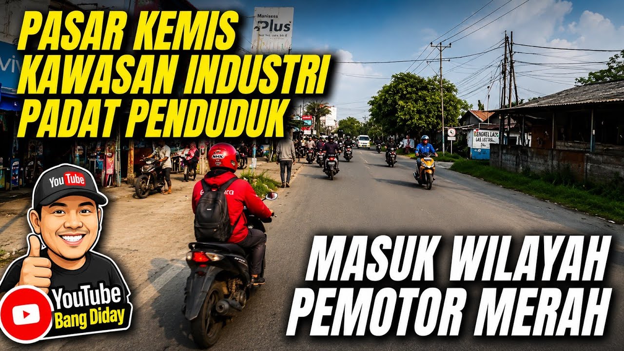 Sore hari di Jalan raya PASAR KEMIS | Diday Motovlog | RIDE AND VLOG