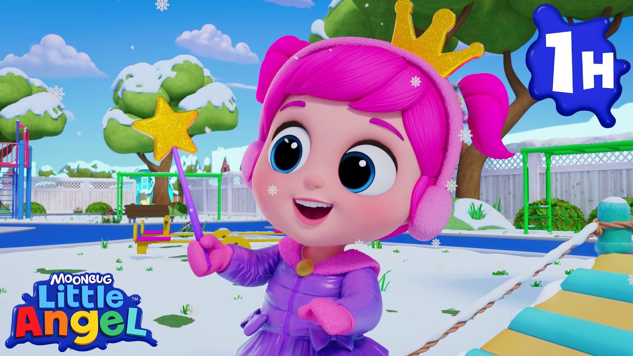 Jill’s Frozen Palace❄️👑 |  Little Angel 1 Hour Winter Fun | Moonbug Kids - Fun Stories and Colors
