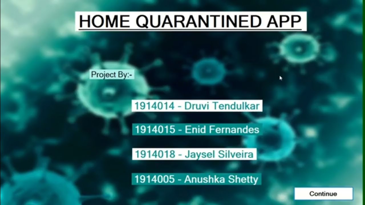 Home Quarantine App using C# Windows Application