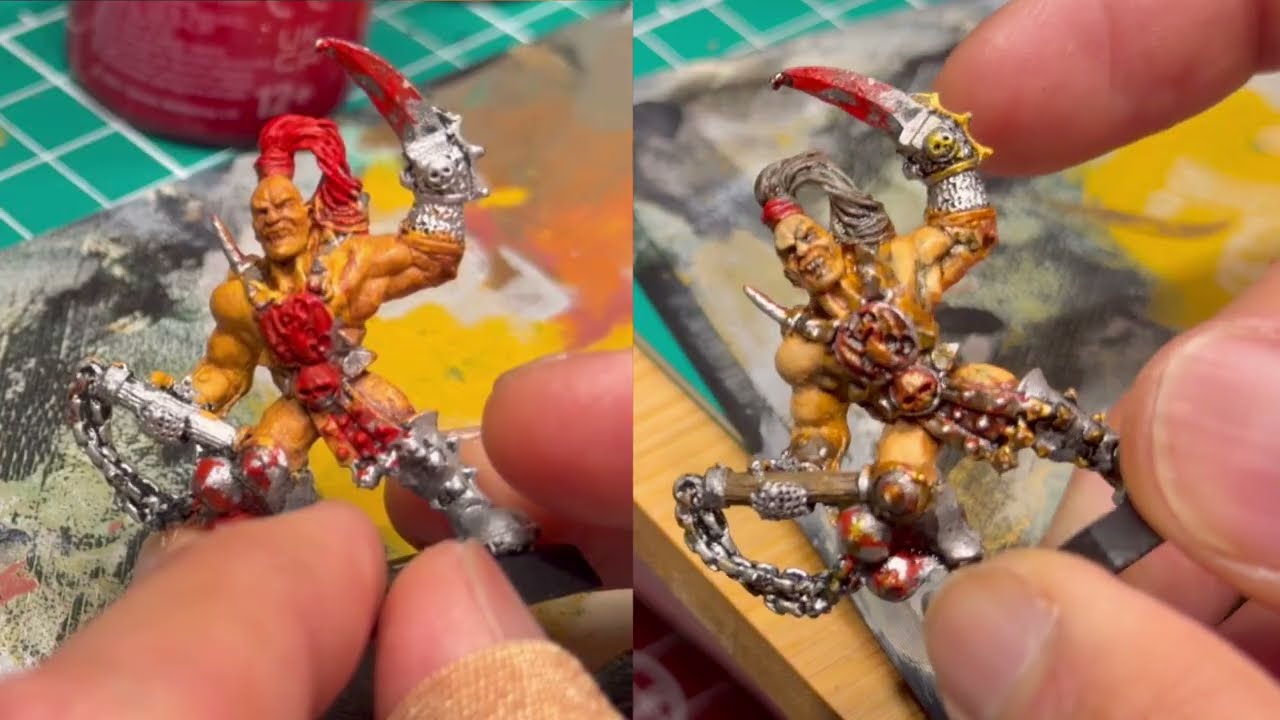 You don’t have to strip or prime old minis. The Pit Fighter from Warhammer Quest by Games Workshop. 