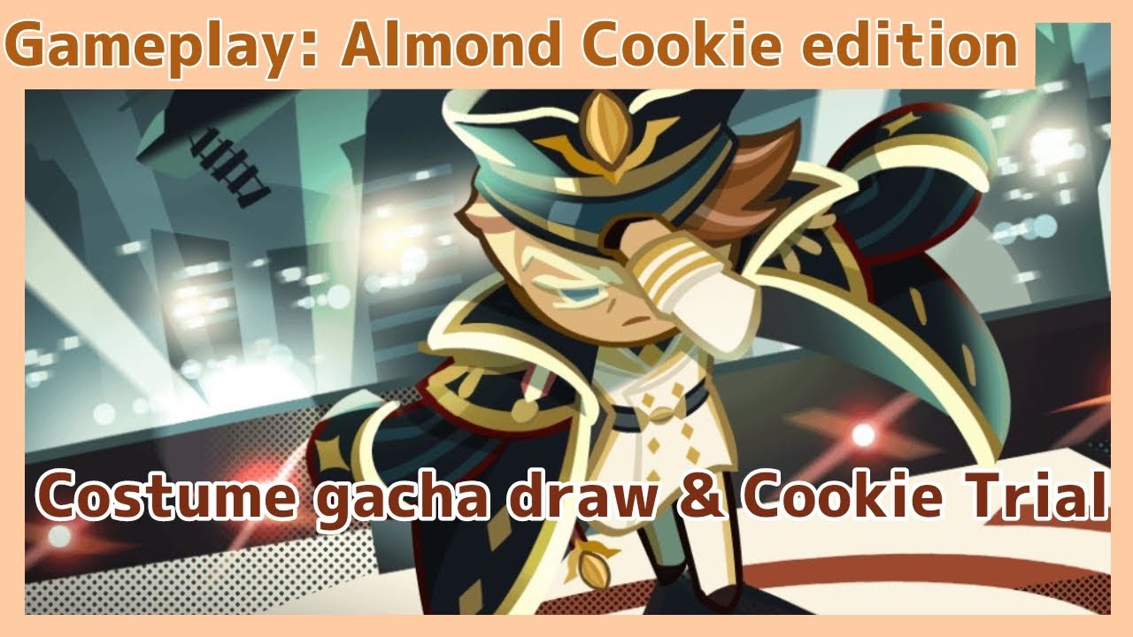 Cookie Run: OvenBreak|Costume gacha draw luck & Almond Cookie's Trial DIA Rank