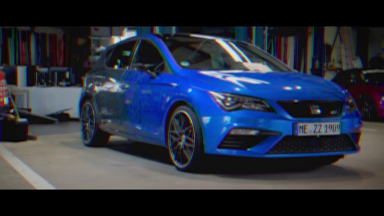 Teilfolierung / Designfolierung Seat Leon Cupra 3M Gloss Blue Fire