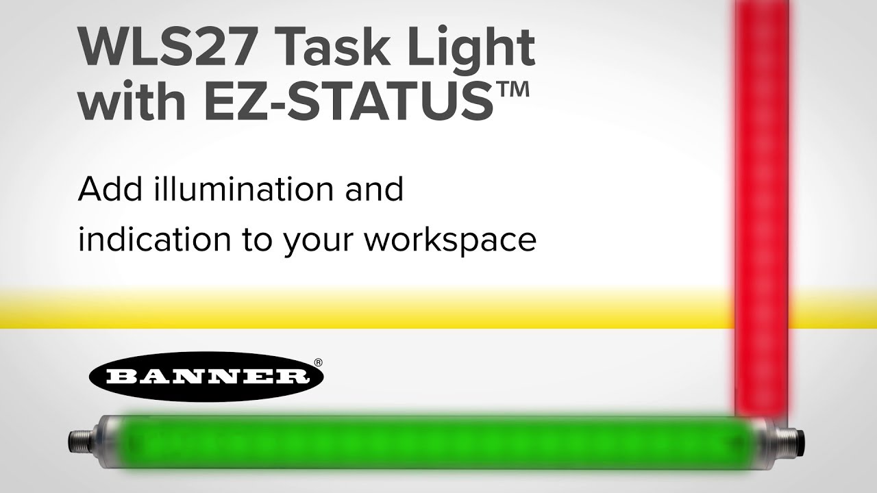 Banner WLS27 Multicolor LED Strip Light with EZ-STATUS™