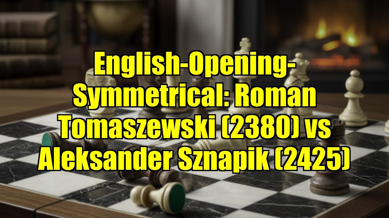 English-Opening-Symmetrical: Roman Tomaszewski (2380) vs Aleksander Sznapik (2425)