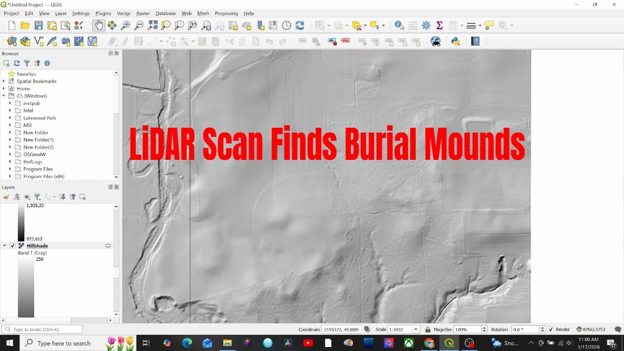 LiDAR Scan Discovers Burial Mounds