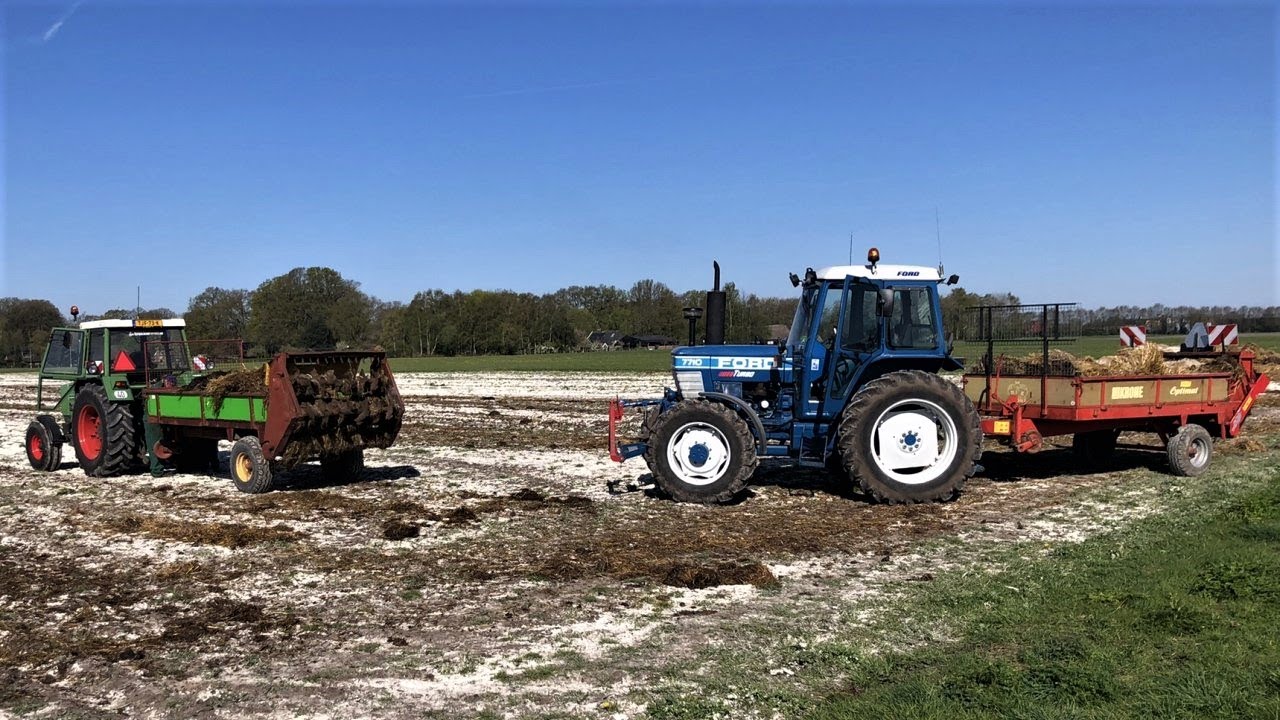 Ford 7710 - Fendt 306 LS - Case international 845 XL plus - Krone Optimat - Strautmann  meststrooien