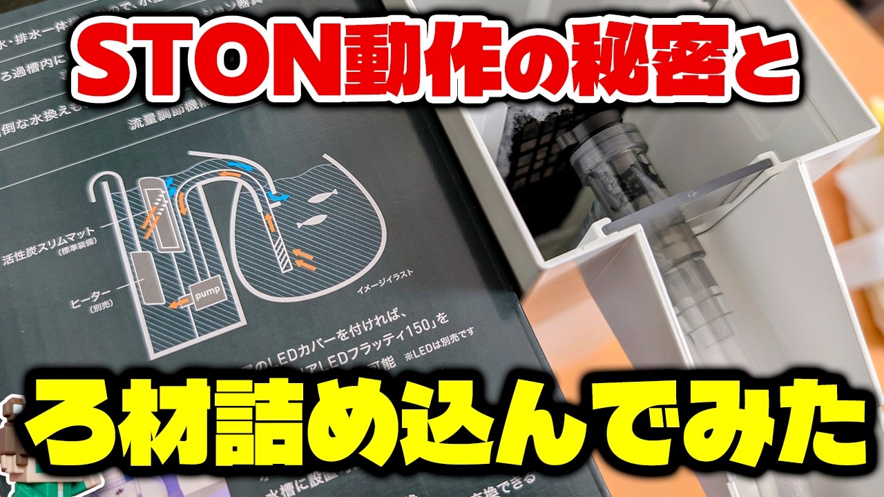 【深掘り】GEX STONにキャビティやサブストを詰め込んでみた！濾材はどのくらい入るのか？ストンのサイフォン停止穴って何？濾過槽周りをチェックしよう【ビバアクア】 #アクアリウム #熱帯魚