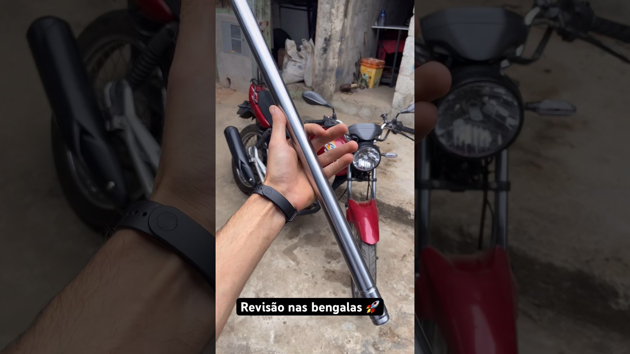 Revis&atilde;o nas bengalas 🚀 #shorts  #moto #dicas #tutorial #motorcycle #motor #howto #viral #fyp