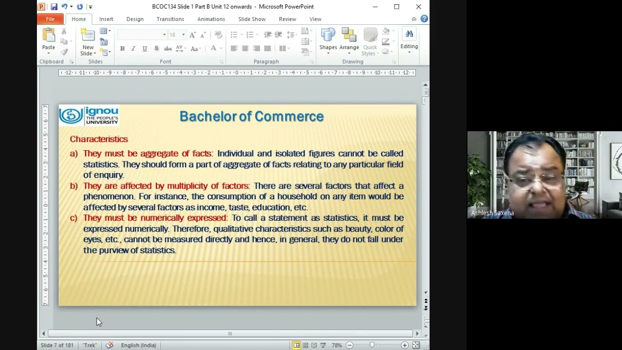 BCOC134 ONLINE COUNSELLING SESSION NO.6 DATED 12.04.2023