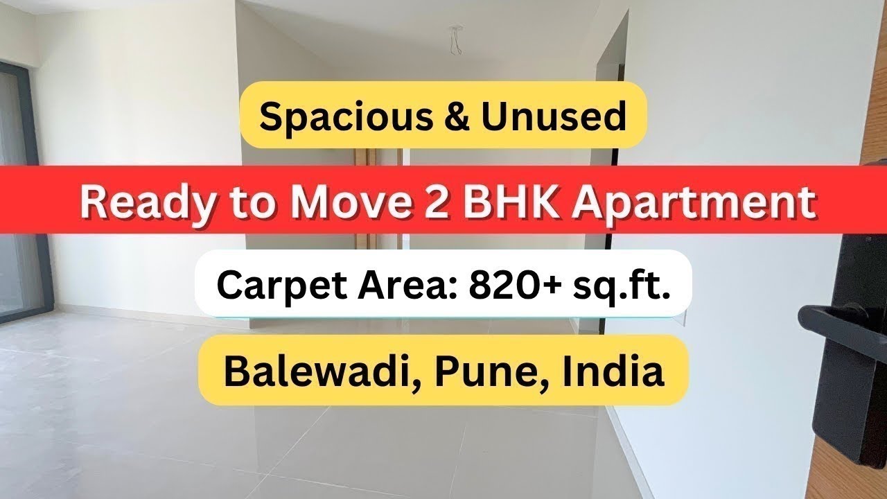 Unused 2 BHK Flat in Balewadi Pune | Ready Possession | 7420923928 I #BalewadiFlats #PuneInvestment