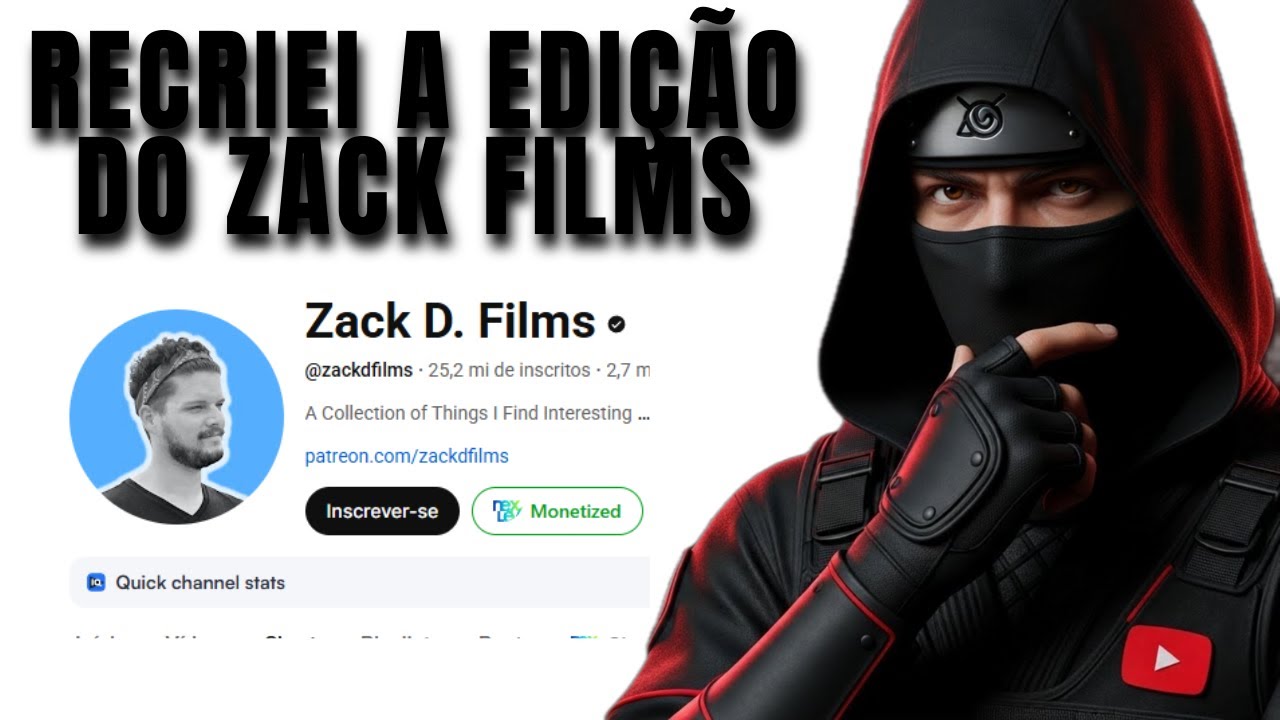 Editei esse vídeo no estilo Zack Films — e o resultado me surpreendeu