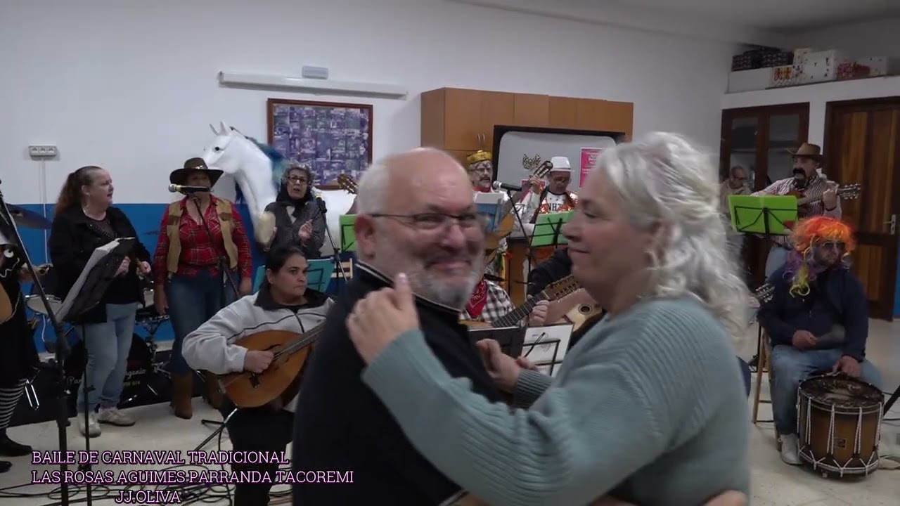 BAILE DE CARNAVAL TRADICIONAL PARRANDA TACORENI LAS ROSAS AGUIMES