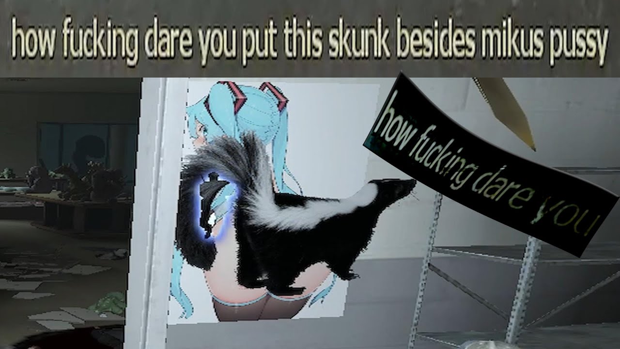This guy in L4D2 HATES skunks