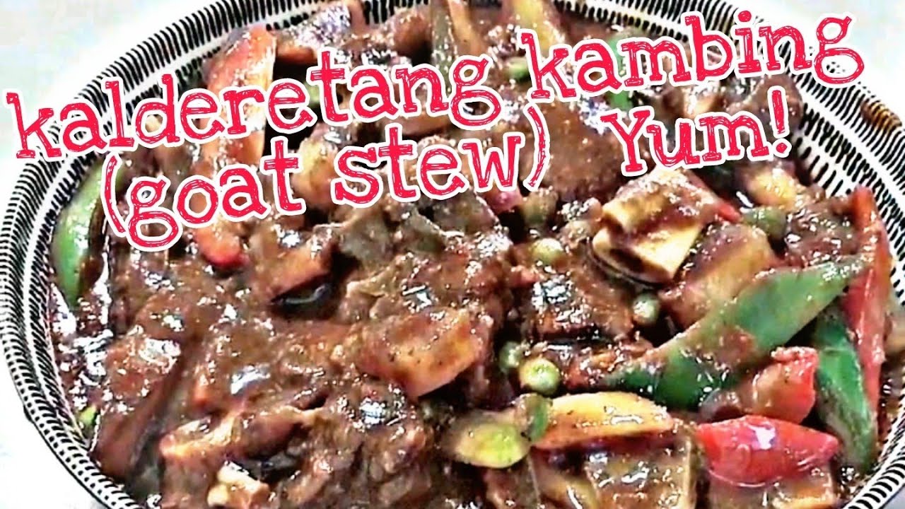 How to cook the best, delicious and spicy kalderetang kambing (goat stew)