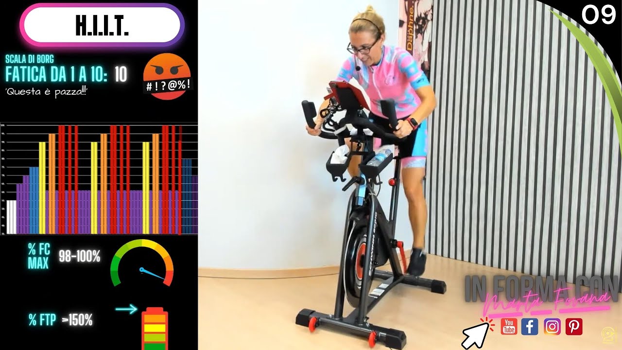 Indoor Cycling Live: H.I.I.T.  // Allenamento per Ciclismo - Lezione Spinning 09